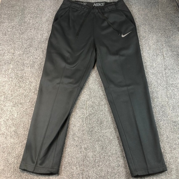 Nike Dri-FIT Training Pants Mens Large Black Athletic Workout Joggers - Picture 1 of 6